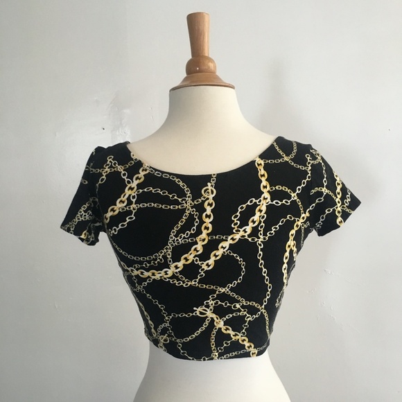 FOREVER 21 Chain Crop Tee - Picture 3 of 4